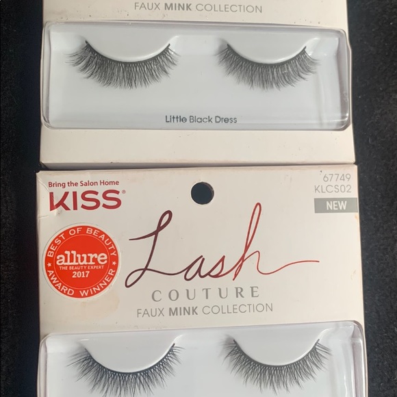 KISS LASH COUTURE  faux mink LITTLE BLACK DRESS eye lashes 2 pack - Picture 1 of 2